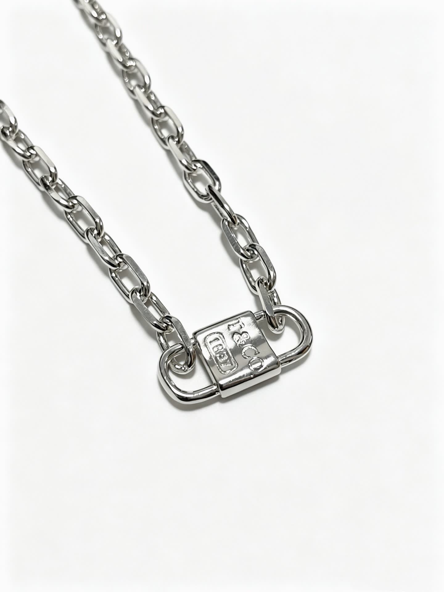 Tiffany & Co. Sterling Silver Padlock Necklace